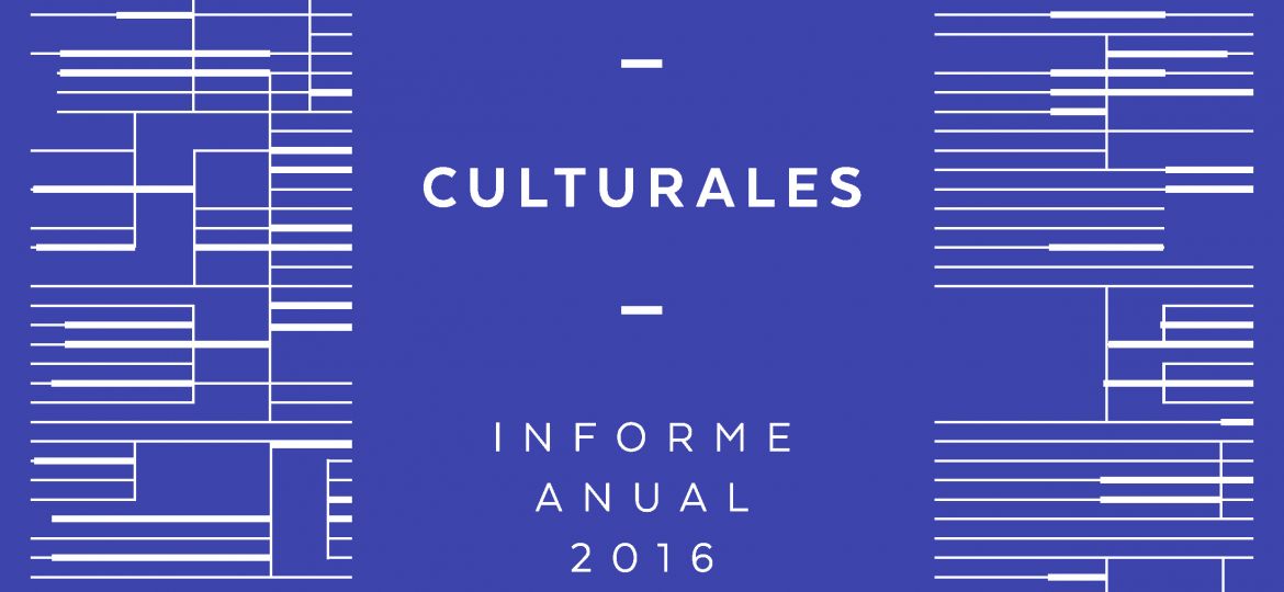 Estadisticas Culturales. Informe Anual 2016