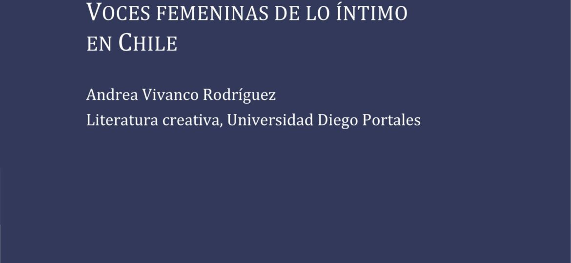 Voces femeninas de lo íntimo en Chile